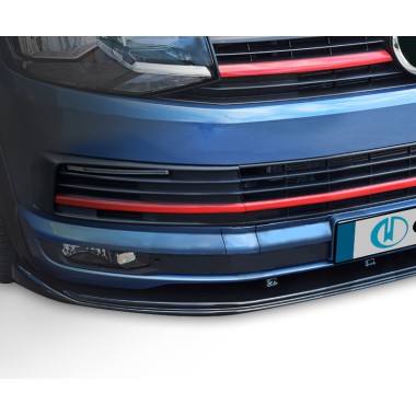 Накладка на передний бампера (Omsaline, 7550355) Volkswagen T6 (2015-) бренд – Omtec (Omsaline) главное фото